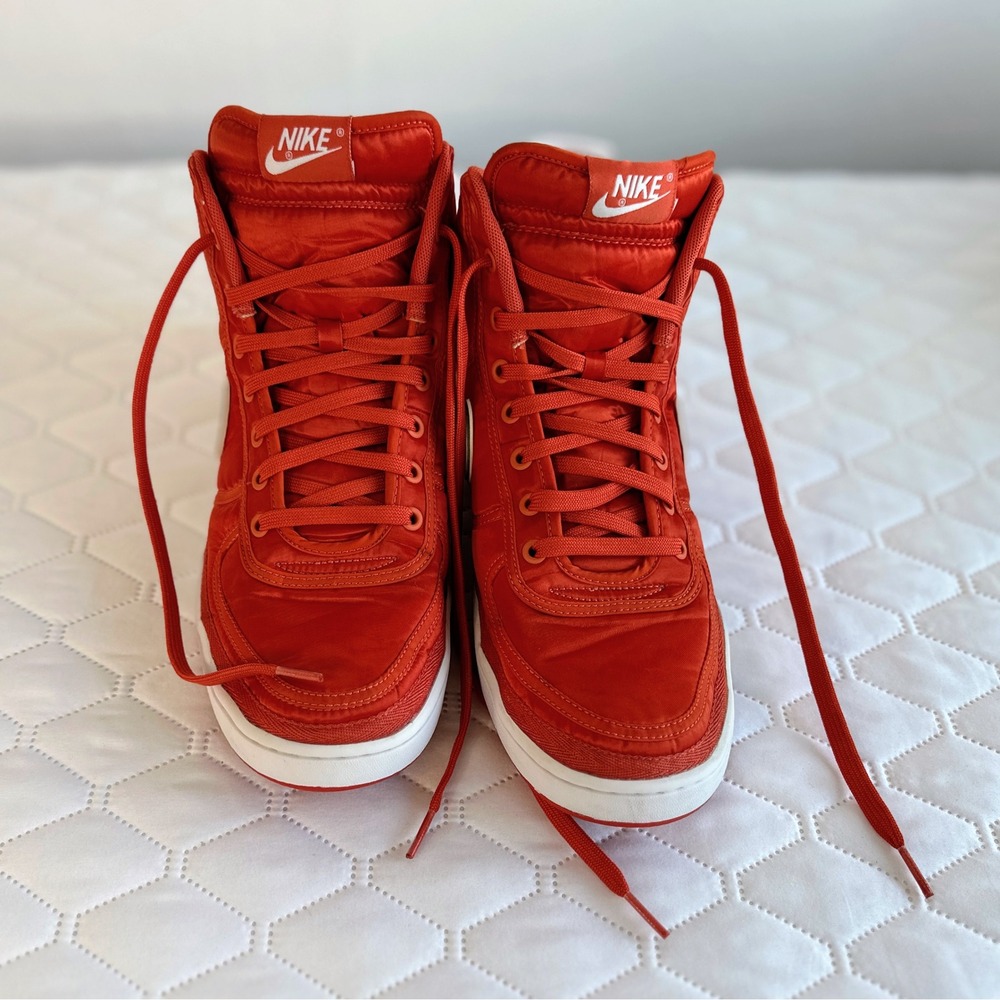 Nike Vandal High Supreme "Vintage Coral" Satin High Top Sneakers Men's Size 11